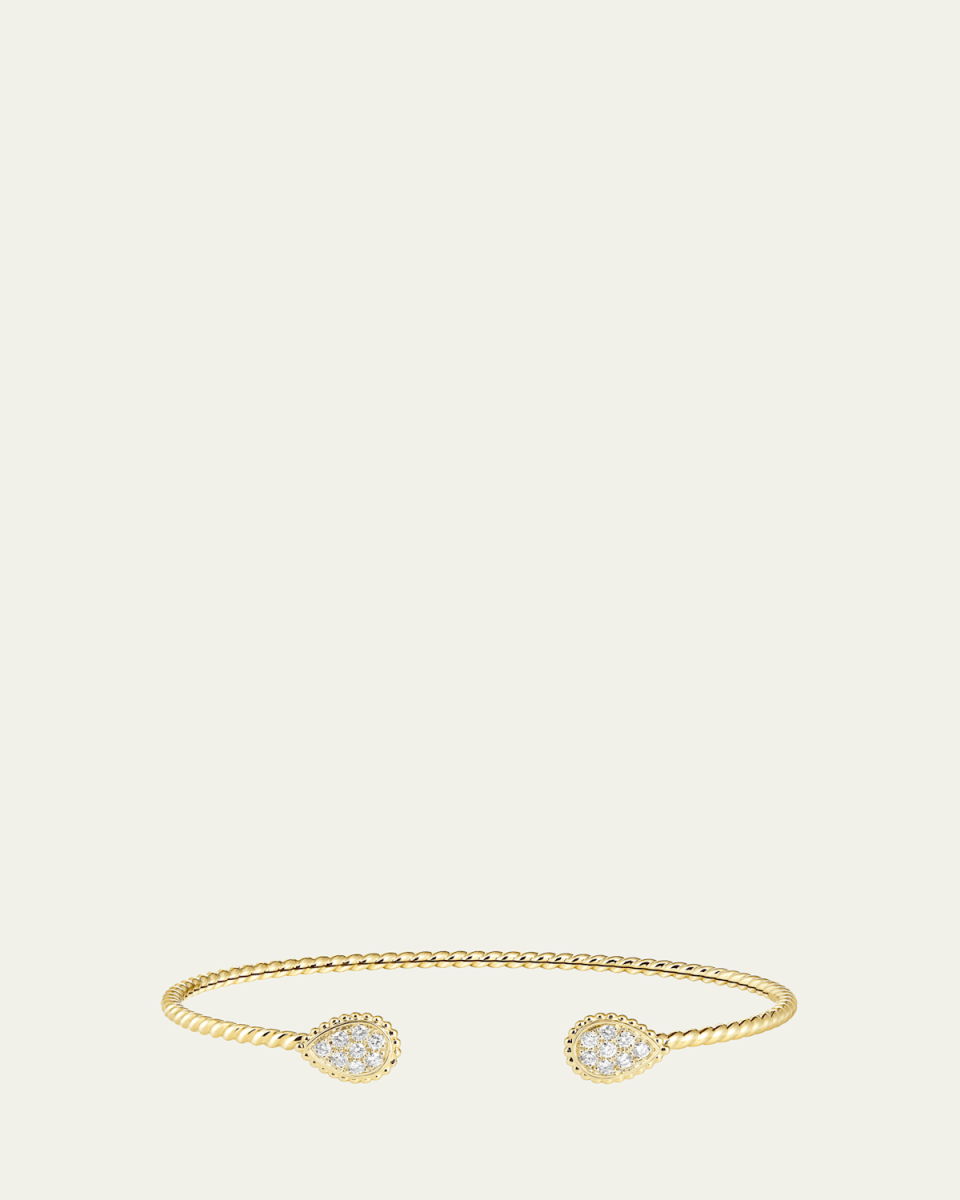 18K Yellow Gold Serpent Boheme Bracelet with Diamonds